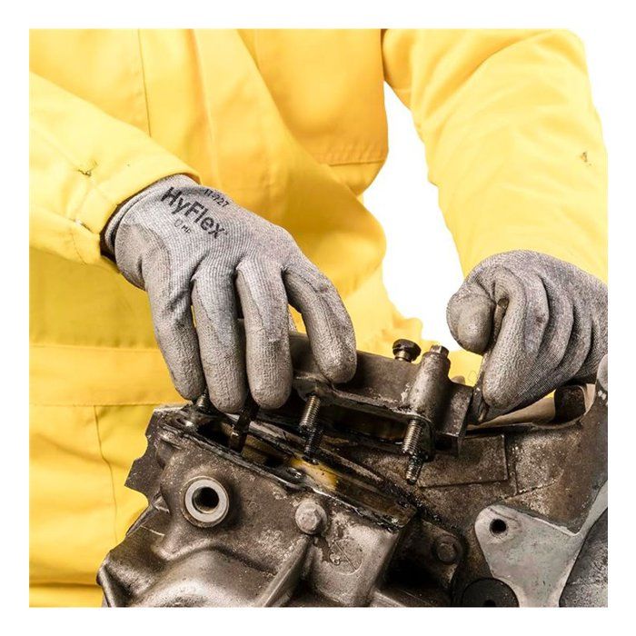 Gants De Travail - Super Tech Spandi - Revêtement En Latex Noir Sur Polyester - Taille 9, 12