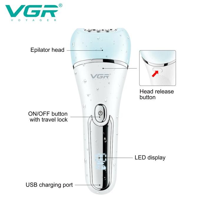 Rasoir électrique 2 En 1 Tondeuse Nez/oreilles - Avec Lumière LED, Neuf, Matière ABS