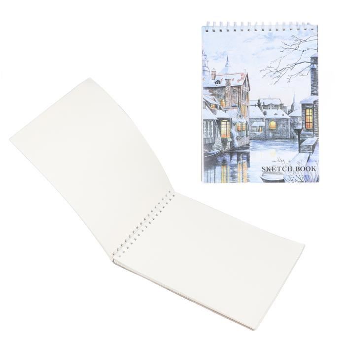 Cahier de dessin,Cahier de Note A5, Cahier à transparent Relié Spirale A5  Notebook blanc avec 160 blanc Papier / 80 Feuilles,2PCS - Cdiscount  Beaux-Arts et Loisirs créatifs
