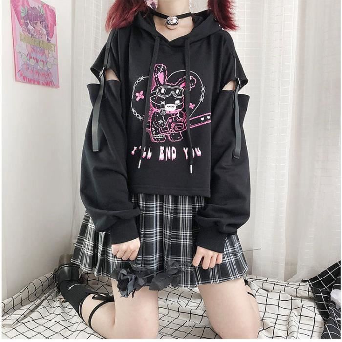 Sweat femme Sweat capuche imprim lapin pour femme v tement