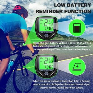 Moniteur De Vélo D’appartement – Affichage Temps, Vitesse, Calories, Distance, Fréquence Cardiaque, Compatible Elliptique