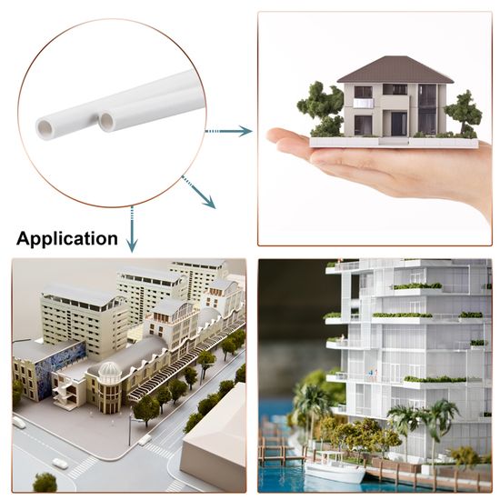 Tuyau Rigide En PVC 1/4 Pouce | Pour Canalisation, Gaine De Câble Et Bricolage | ID 4mm OD 6mm Longueur 9 Pouces