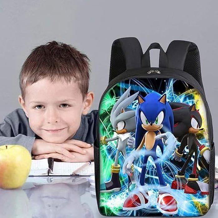 Sac à Dos Enfant Étudiant 44x32x15cm - Imprimé Animé, Étanche, Maternelle Primaire