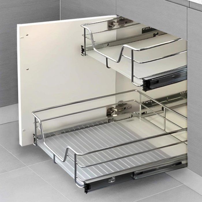ERROLVES®Tiroir télescopique /Tiroir de cuisine Rangement armoire (4PCS ERROLVES®Tiroir télescopique /Tiroir de cuisine Rangement armoire (4PCS