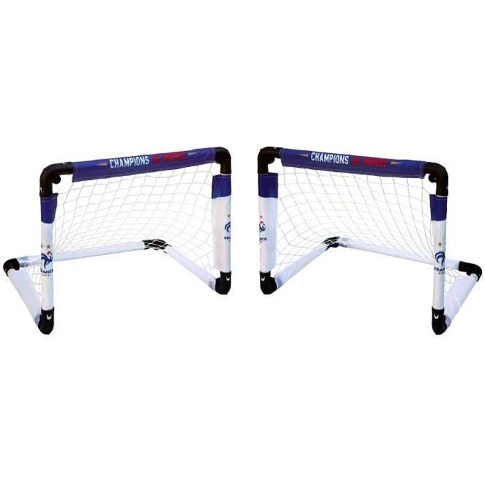 2 Minis Buts Cages Football Pliable FFF Equipe de France