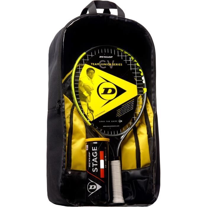 DUNLOP - Kit de tennis Junior CV Team 21 - Raquette/Sac à dos/ Balles