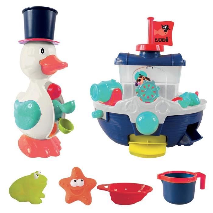 LUDI Coffret Jouets de Bain 3 Activités