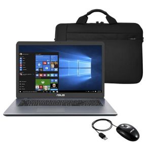 Top achat PC Portable Ordinateur portable ASUS F705UA-BX945T - 17'' HD+ - Core i3-6006U - RAM 8Go - Stockage 1To + 128Go SSD - Win 10 + sacoche & souris pas cher Top achat PC Portable Ordinateur portable ASUS F705UA-BX945T - 17'' HD+ - Core i3-6006U - RAM 8Go - Stockage 1To + 128Go SSD - Win 10 + sacoche & souris pas cher