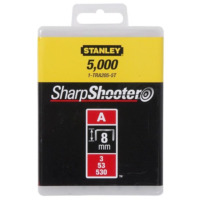Agrafes 6mm Type A 5000 Pieces Stanley 3253561058721 - vue 2