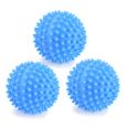 4 Pcs Bleu PVC Réutilisable Sèche Boules Blanchisserie Lavage Séchage Assouplissant Tissu Boule Vêtements Fluffing Tissu-0