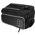 Sac porte-bagages Basil Sport Design - 7-12l noir en polyester avec couverture de pluie incluse-0