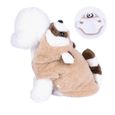 1pc Pierre Peluche Outfit Costume Raccoon Costume Vêtements de chiot avec capuche pour petits chiens et chats à printemps hiver comb-0