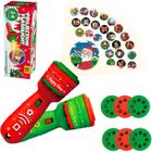 Projecteur Lampe Torche Pour Enfant Noël - 3 Disques 24 Images - Jouet Lumineux Cadeau (Vert)
