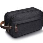 FONDUPIN Trousse de Toilette Femme Homme Voyage à compartiments - LEOCLOTHO - Denim Noir - Taille 25 x 15 x 9cm