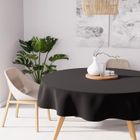 SOLEIL D'OCRE Nappe ronde "ALIX" 180cm noir