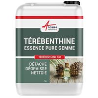 Essence de térébenthine pure gemme bois : TEREBENTHINE 101  5 L - 