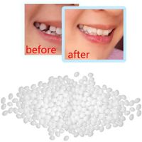 Couleur blanche Adhésif pour fausses dents manquantes, Kit de réparation temporaire des dents, colle solide,