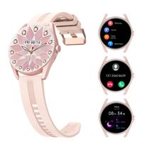 Montre Connecté Femme Homme Smart Watch - Rose - 100+ Modes Sport - Appel Bluetooth - 7 jours autonomie