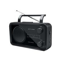 Radio portable - MUSE - M-050 R Noir - Tuner radio UKW, MW - Alimentation secteur ou 4 piles LR14