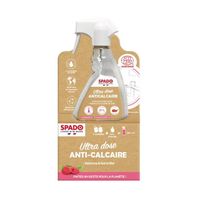 SPADO -Anti Calcaire -Nettoie & détartre -Kit recharge Ultra dose -Parfum framboise  -2 pastilles = 1x750ml -Fabrication Française