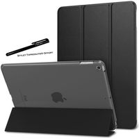 Coque résistante Smart Noir pour Apple iPad 10.2 2019 Etui Folio avec stylet Toproduits®