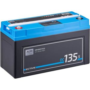 BATTERIE VÉHICULE ECTIVE 12V 135Ah AGM batterie decharge lente Deep 