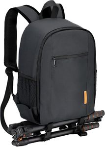 USA Gear Sac à Dos Photo Reflex – Compartiment PC 17" + Porte Trépied – Compatible Canon Nikon Sony (Rouge)