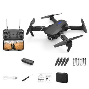 DRONE Noir-Mini Drone RC à grand Angle Compact, 500W pix