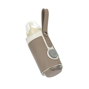CHAUFFE BIBERON Chauffe-Biberon USB pour Poussette de Voyage - BiSantos - Réglage à 3 Vitesses - Marron