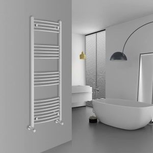 SÈCHE-SERVIETTE ÉLECT Sèche-serviettes moderne pour salle de bain et cuisine Chromé 1400 x 500.[Z1717]