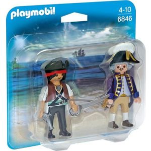 UNIVERS MINIATURE PLAYMOBIL - Pirates - Duo Pirate et Soldat Royal -