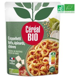 SALADE & PLAT VÉGÉT Cappelettis farcis au tofu 220g Cereal Bio