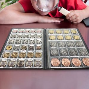 10 Feuilles pour collection de pièces de monnaie, 55mm X 55mm, pour  Classeur S. 6 Pochettes pour monnaies jusqu'à 48 mm de diamètre. -  Cdiscount Beaux-Arts et Loisirs créatifs