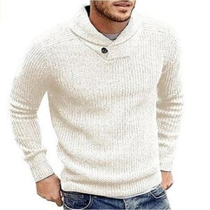 PULL Pull col a revers à enfiler homme pull hiver hommes sweatshirt Vêtement Masculin