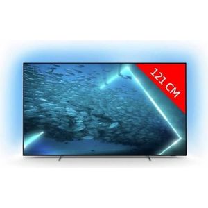 Téléviseur LED TV OLED 4K 121 cm PHILIPS 48OLED707 - Ambilight - Dolby Atmos - Quad Core
