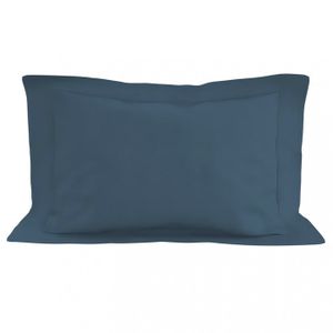 TAIE D'OREILLER Taie d'oreiller en coton 57 fils 50x70 cm UNI bleu