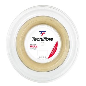 CORDAGE RAQUETTE TENNIS Cordage de tennis Tecnifibre Triax 12 m - yellow/jaune - 1,28 mm