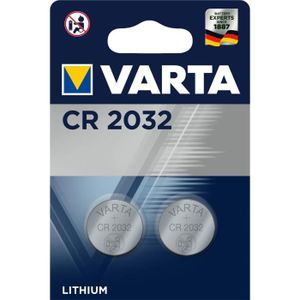 PILES VARTA Pack de 2 piles électroniques Lithium CR2032 3V
