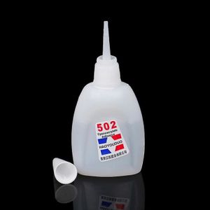 COLLE - PATE FIXATION 1pc Super Liquid Glue 502 Instant Séchage rapide Cyanoacrylate Adhésif Strongglue - Blanc