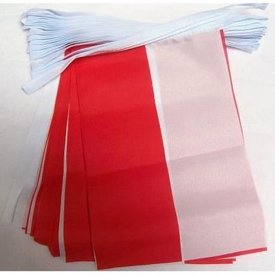 Guirlande 20 Drapeaux Monaco 21x15cm - monégasq... - Prix pas cher