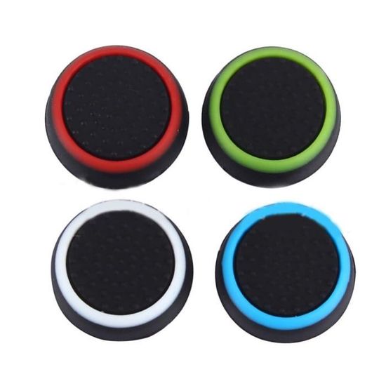 10 Joysticks De Remplacement Pour Manette PS4 - Tête Champignon ABS Noir - Anti-Dérapant