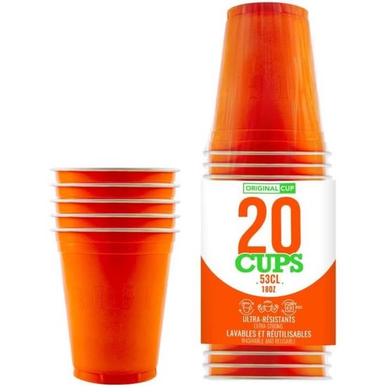 Gobelet Americain 20 Gobelets Américains 53cl - Beer Pong/Soirée