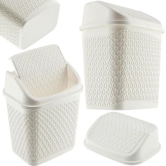 Poubelle Bureau Mini Poubelle De Table Avec Couvercle - Design Compact Pour Bureau Et Chambre Corbeille Bureau Compacte