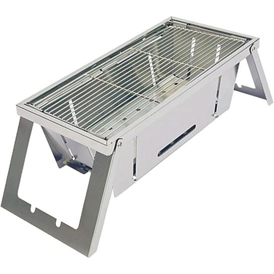 Barbecue à Charbon Pliant,BBQ Grill Portable Pliant Camping Grill