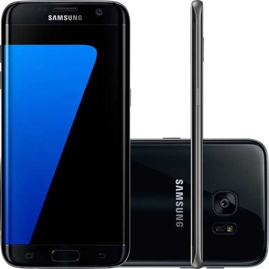 5.1'Samsung Galaxy S7 G930F(32GB) Noir-téléphone d'occasion(écouteur+chargeur Européen+USB câble+boîte)