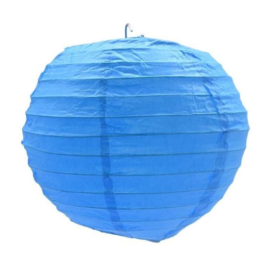 Mini lanterne papier bleu pâle pour une décoration murale bébé