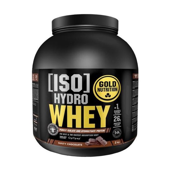 Gold Nutrition+Iso Hydro Whey (saveur de chocolat) 2 kg Cdiscount Sport