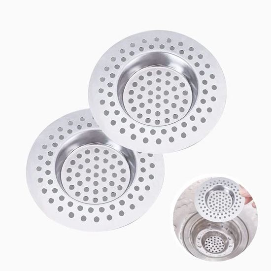 Lot De 3 Filtre à Évier En Acier Inoxydable, Grille Evier Cuisine Anti Obstruction Filtre De Vidange Crepine Devier Pour Cuisine Salle De Bain Lavabo Baignoires 7 Cm Diametre 88889225