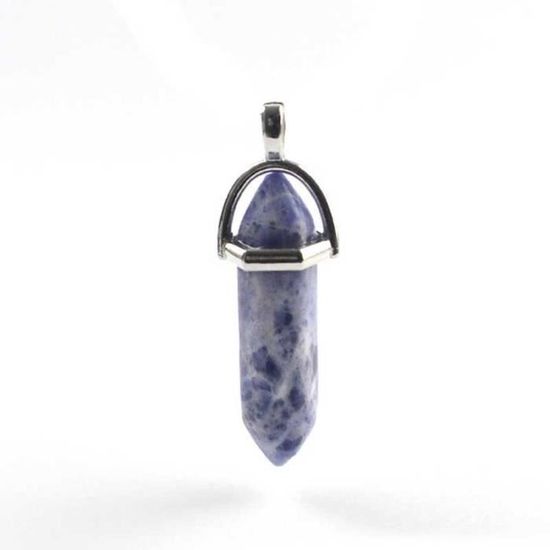 Pendentif Starborn Cristal Tourmaline Noire Naturelle Sertie Argent Sterling