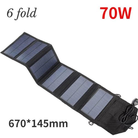 Akozon chargeur de panneau solaire pliable ETFE 30W 12V/5V ETFE